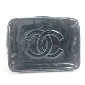 CHANEL Black Coco Mark Vanity Bag